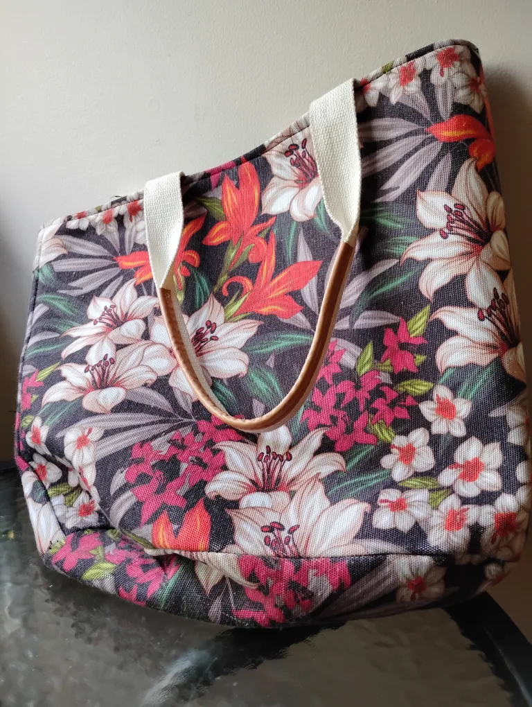 New Floral Print Tote Bag thumbnail