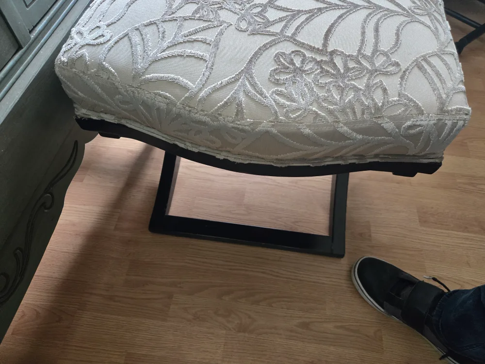 Upholstered Ottoman Bench with Floral Pattern image indicator(5)