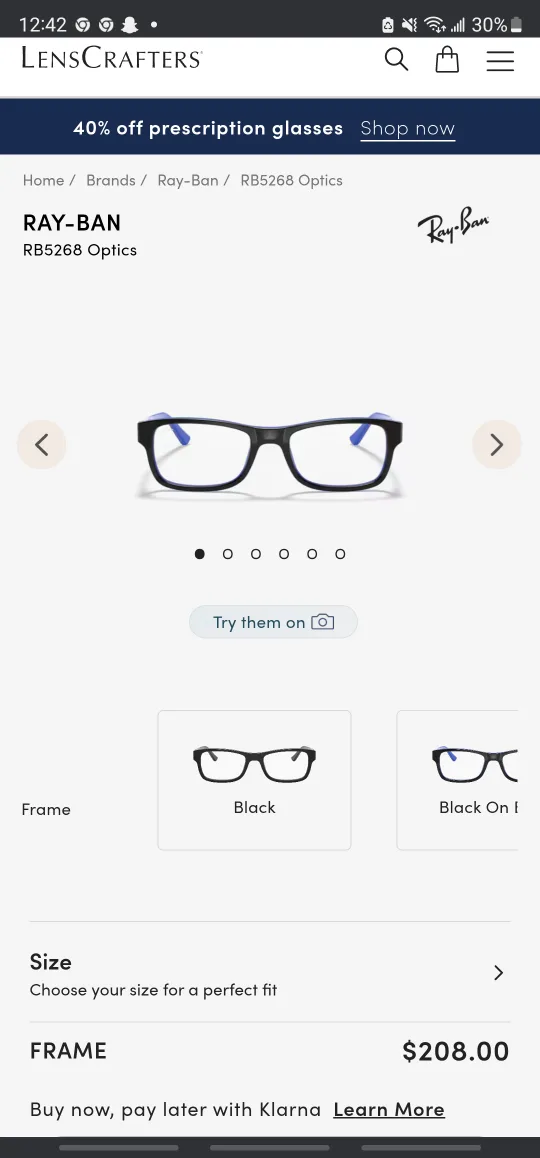 Ray-Ban RB5268 Optics Glasses image indicator(2)