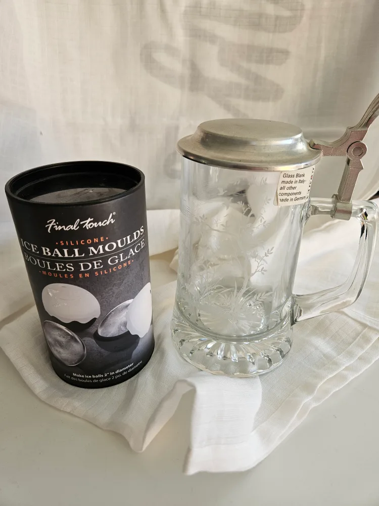 Final Touch Ice Ball Moulds & Domex Glass Stein thumbnail
