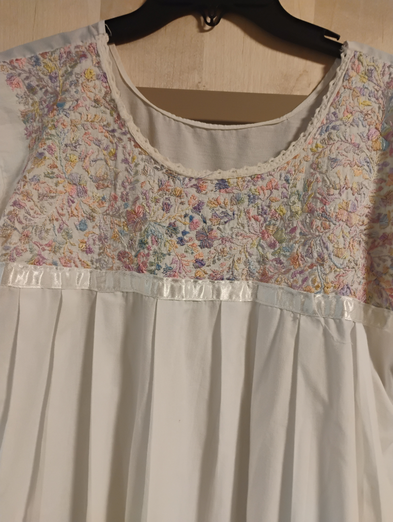 Floral Embroidered White Dress - photo 5