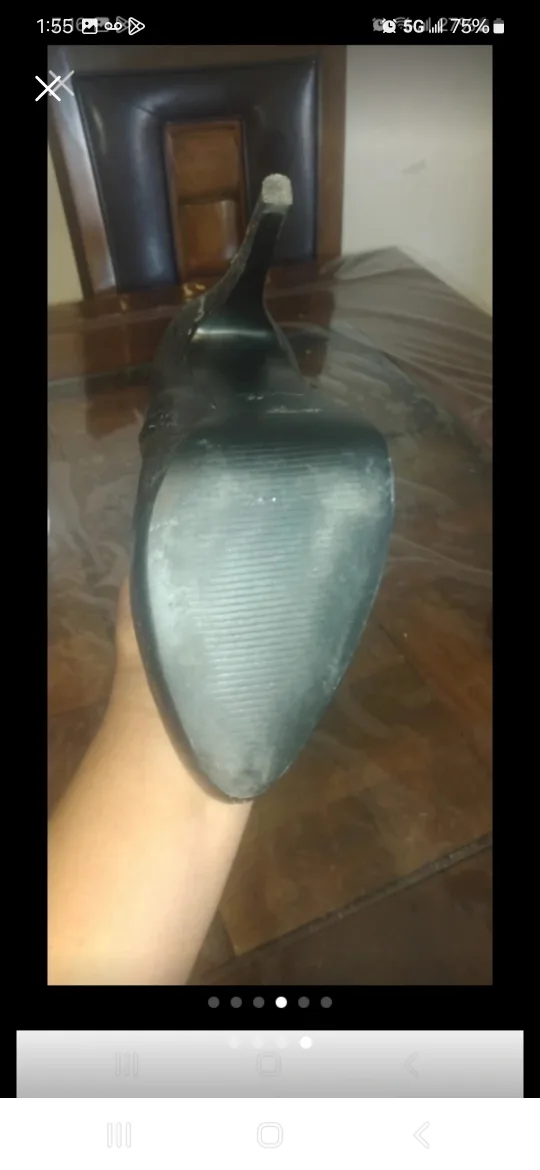 Black Knee High Heel Boots image indicator(4)