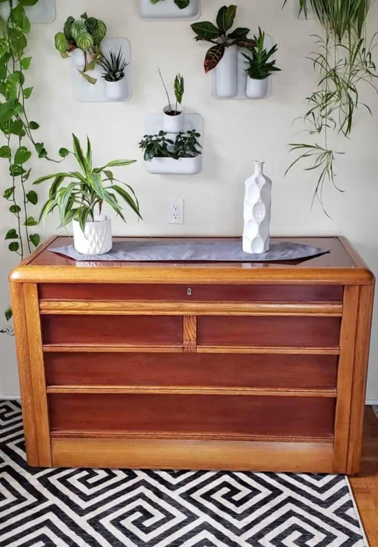 Designer Ralph Lauren Mahogany 5 Drawer Dresser thumbnail