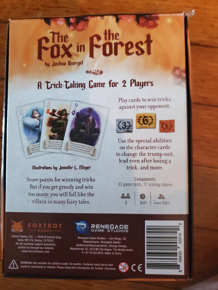 The Fox in the Forest Board Game image indicator(2)
