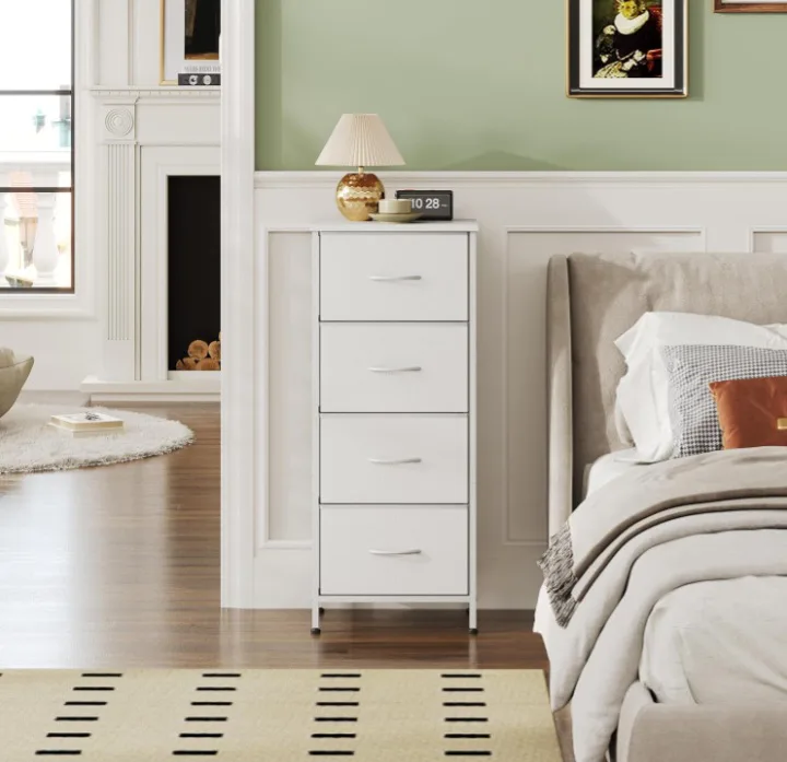 SPNAUT 4-Drawer Tall Dresser - Dark Grey - New in Box! image indicator(4)