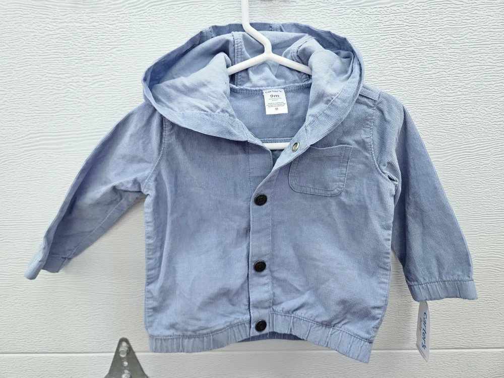 Carter's 9M Baby Blue Corduroy Jacket thumbnail