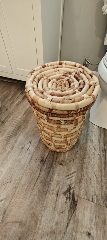 Woven Basket with Lid