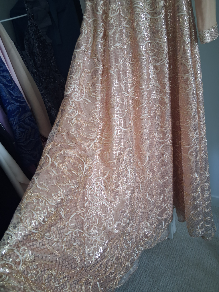 Elegant Sequin Evening Gown _ size small - photo 3