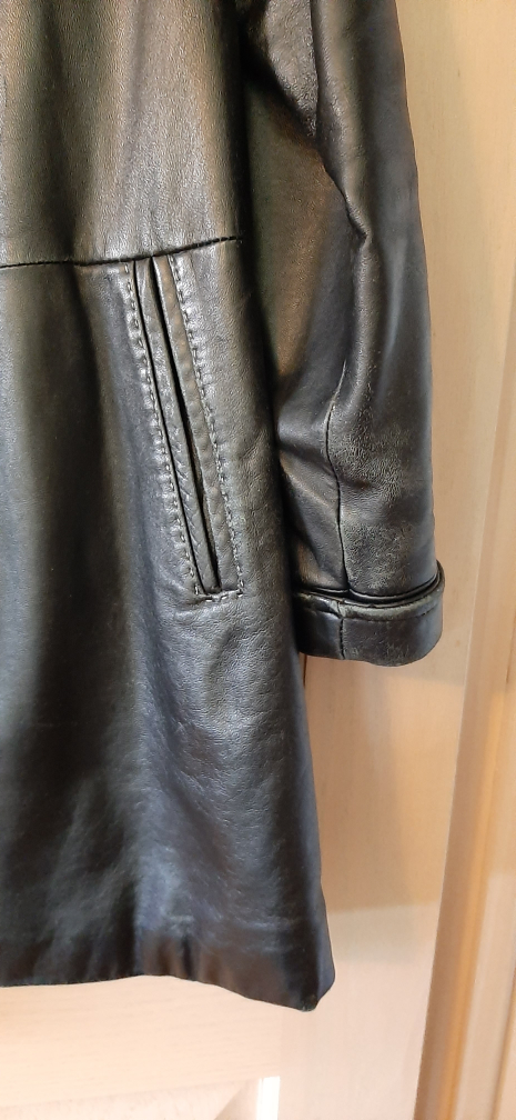 Via Spiga Black Leather Coat - photo 2