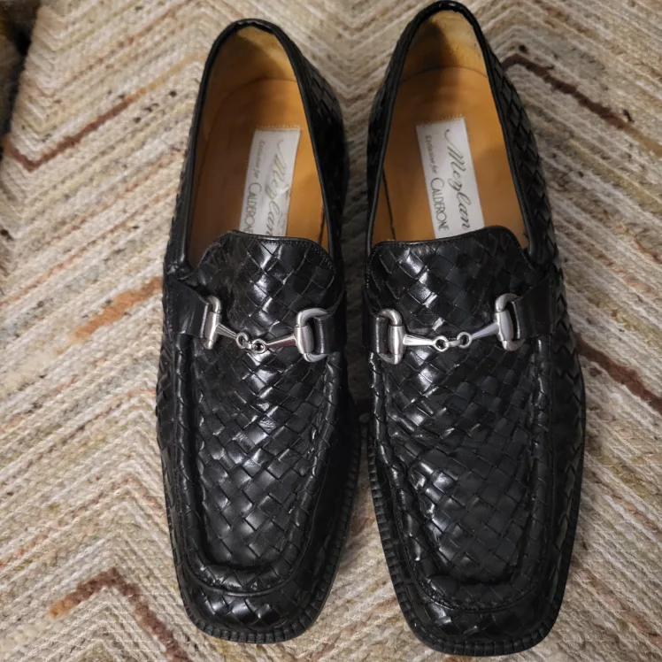 Mezlan Exclusive for Caldrone Black Loafers. size 8 thumbnail