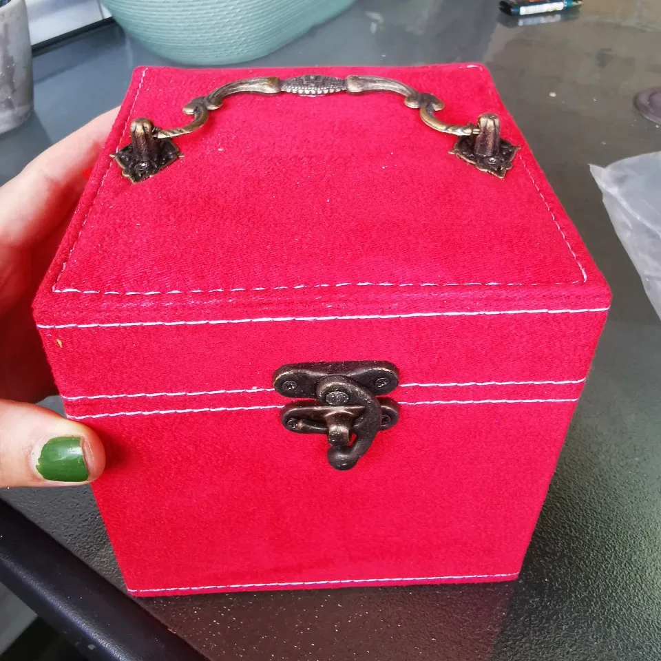 Red or Putple Velvet Jewelry Box thumbnail