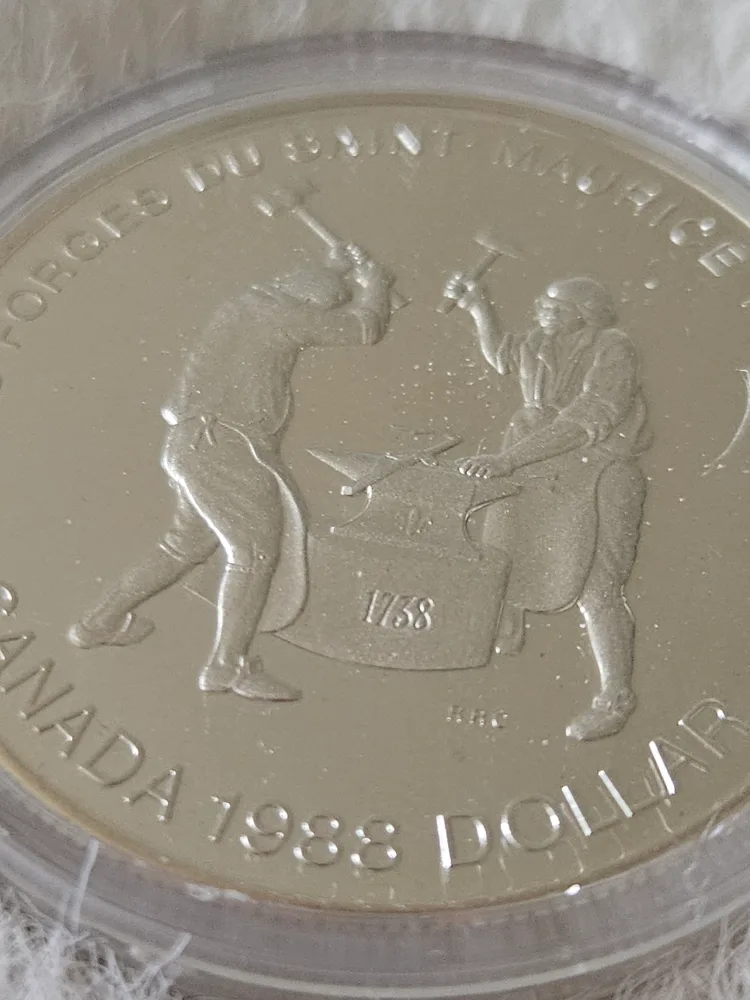 1988 Canada Dollar - Les Forges du Saint-Maurice image indicator(2)