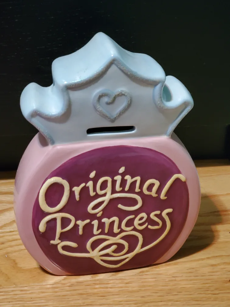 Disney Original Princess Ceramic Coin Bank (Pink) (Piggy bank) image indicator(2)
