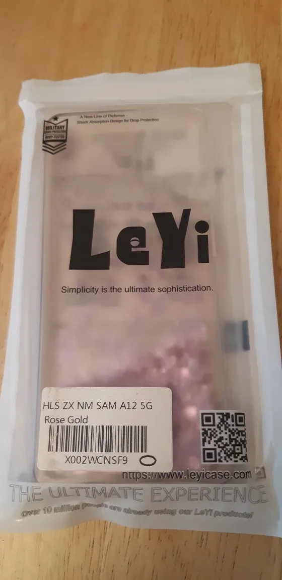 LeYi Samsung A12 5G Case - Rose Gold Hearts thumbnail