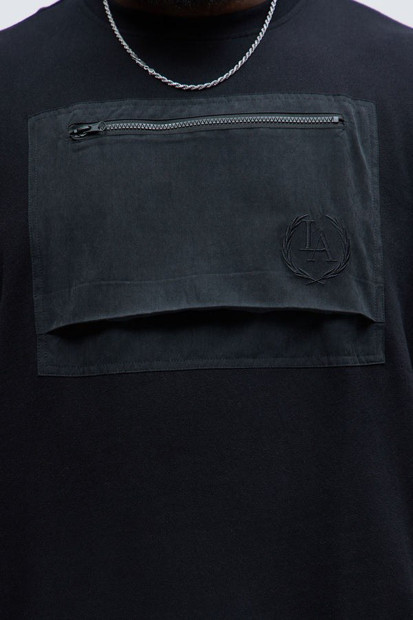 NEW Men's Fashion Nova Black Pocket Sweater Size XL - photo 4
