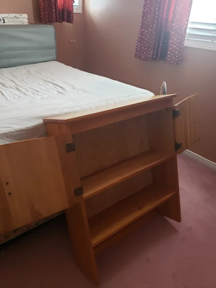 Wooden Bedside Cabinet with Storage with bonus gift image indicator(4)