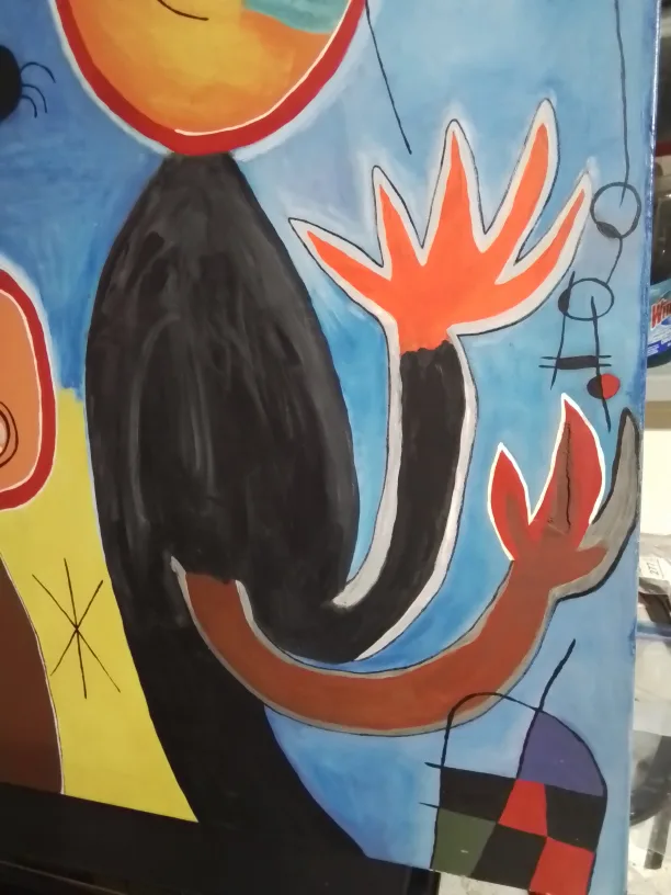 Joan Miró Style Abstract Painting 30 x 40 image indicator(4)