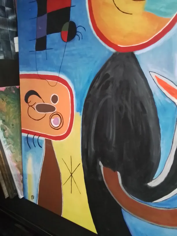 Joan Miró Style Abstract Painting 30 x 40 image indicator(5)