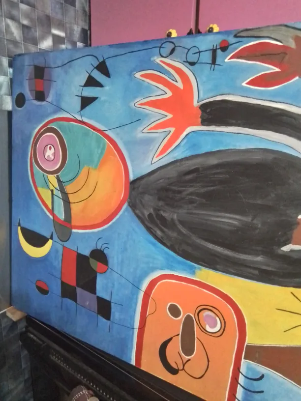 Joan Miró Style Abstract Painting 30 x 40 image indicator(6)