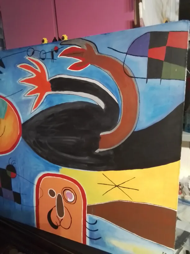 Joan Miró Style Abstract Painting 30 x 40 image indicator(7)