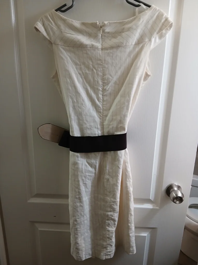 Beige Dress with Belt thumbnail