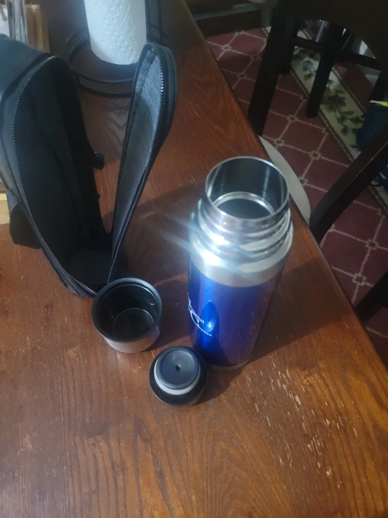 Queens Hospital Center Blue Thermos with Case image indicator(4)