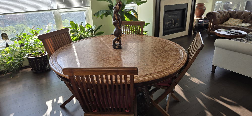 Set of 4 Teak Folding Chairs