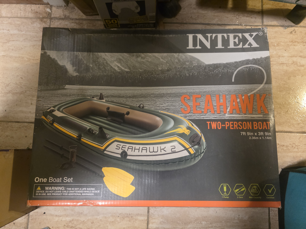 Intex Seahawk 2 Two-Person Inflatable Boat - New in Box!