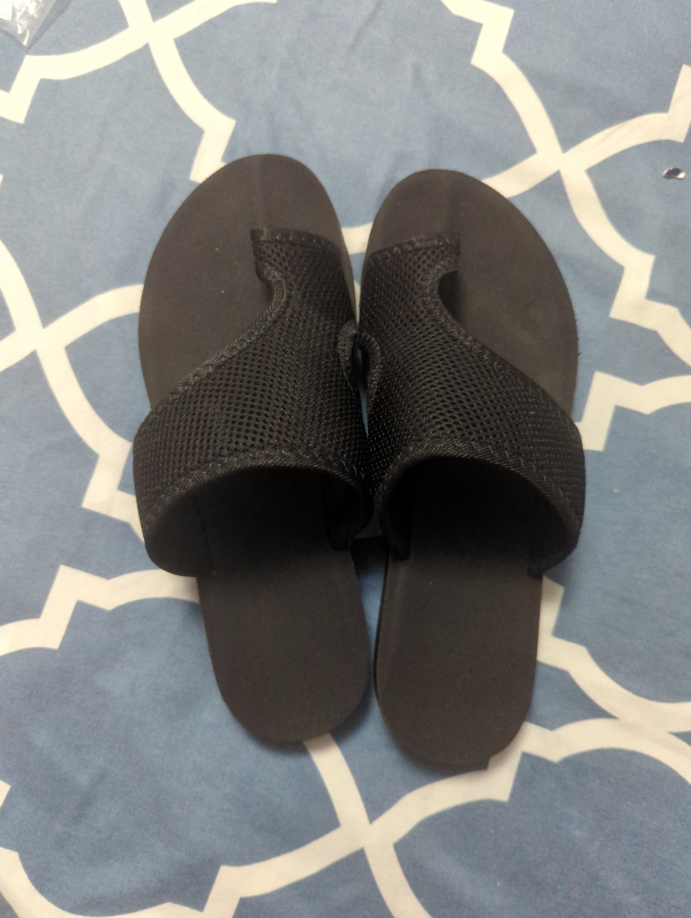 Black Flip Flops Size 38(7)