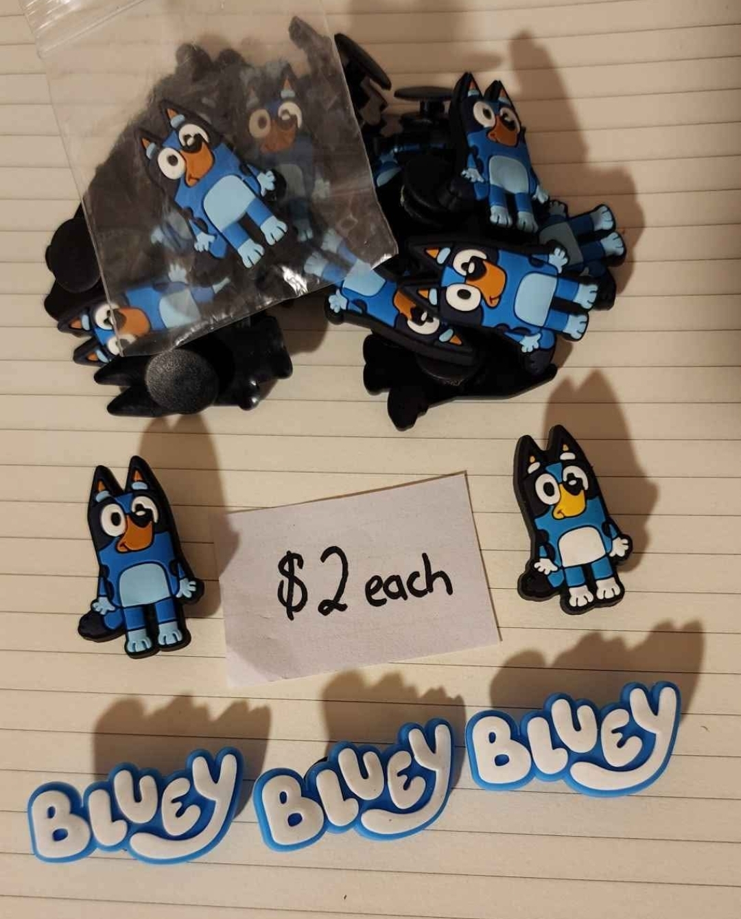 Bluey Jibbitz, Keychains, Wristlets, Zipper Pulls & Bag Charms