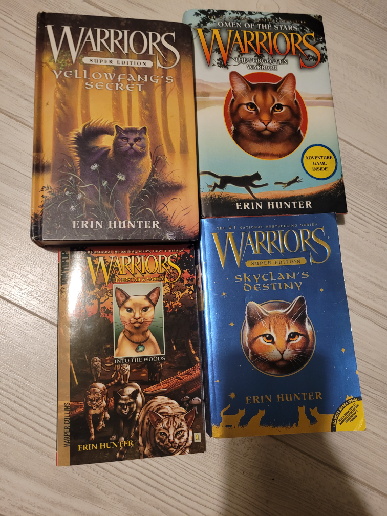 Warriors Book Series by Erin Hunter - 4 Books