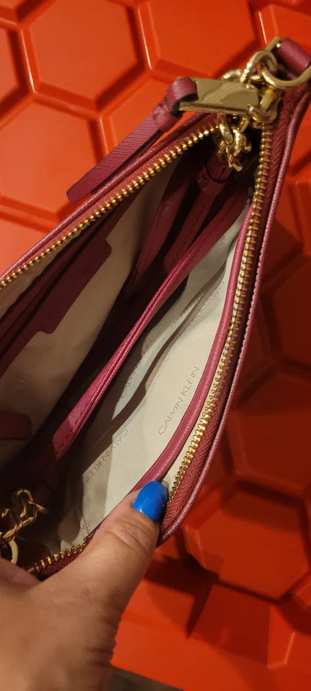 Calvin Klein Burgundy Wristlet image indicator(3)