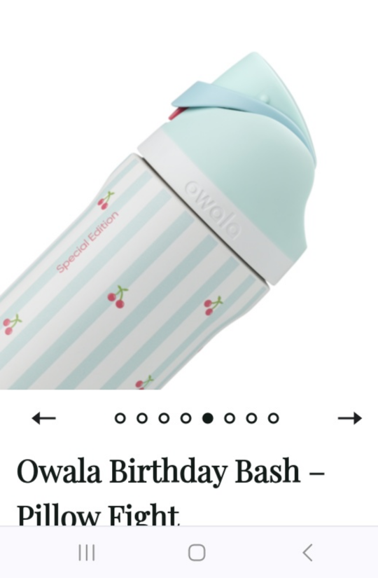Owala Birthday Bash Pillow Fight Water Bottle - photo 5
