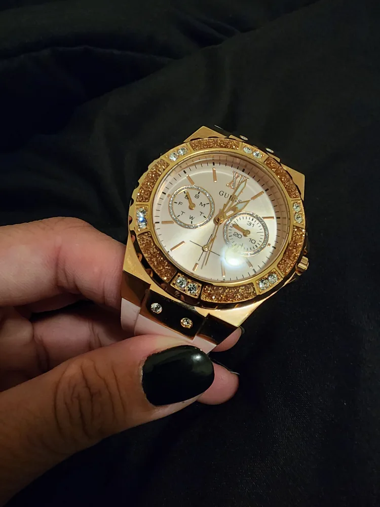 Guess Women's Watch - Gold & Pink thumbnail