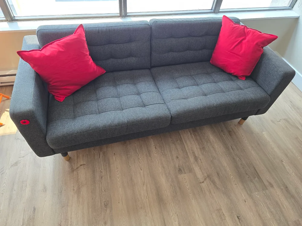 IKEA, Grey Two-Seat Sofa image indicator(2)