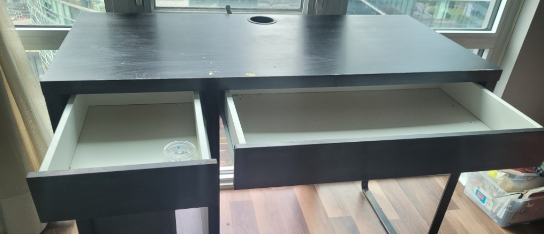Last pickup dt.Aug.19-Ikea MICKE -Dark Brown Desk - photo 2