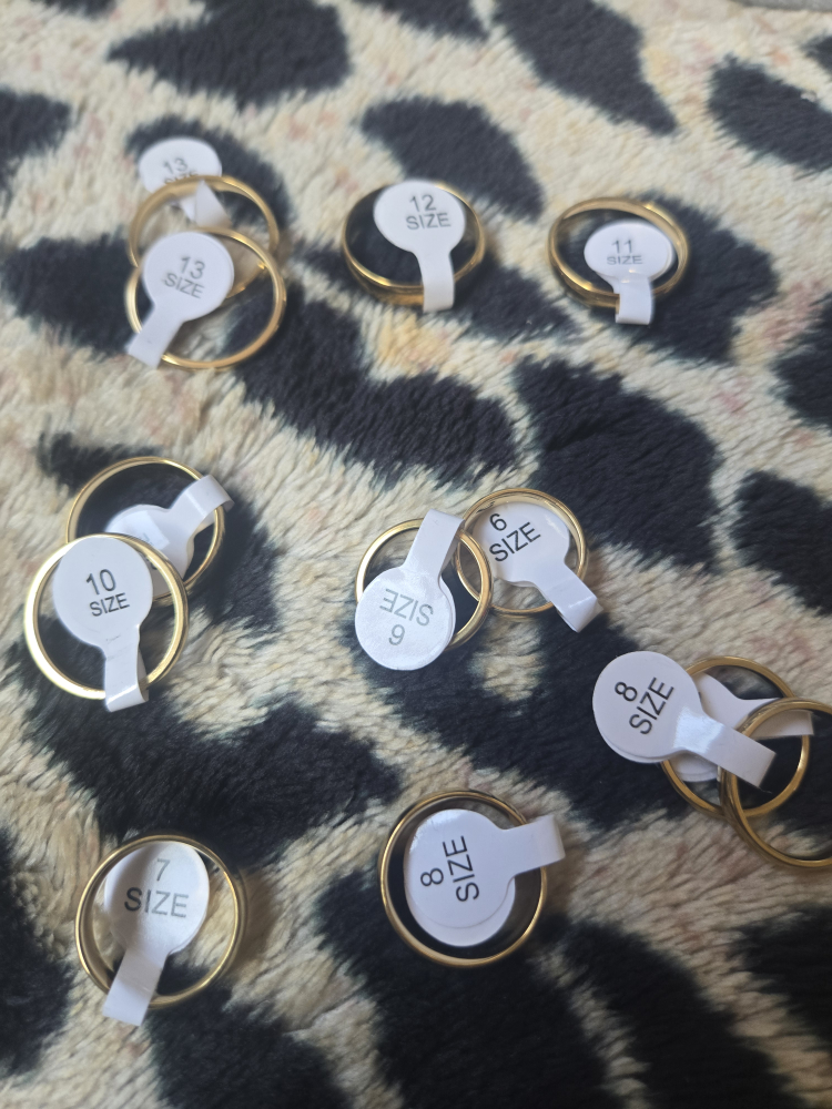 Gold Rings - Sizes 6 to 13