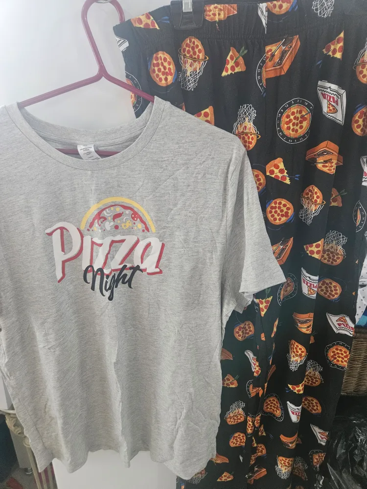 Fox + Badger Pizza Night Pajama Set - Size L thumbnail