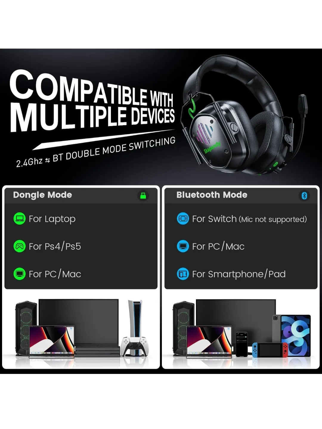 Skapendy Gaming Headset image indicator(6)