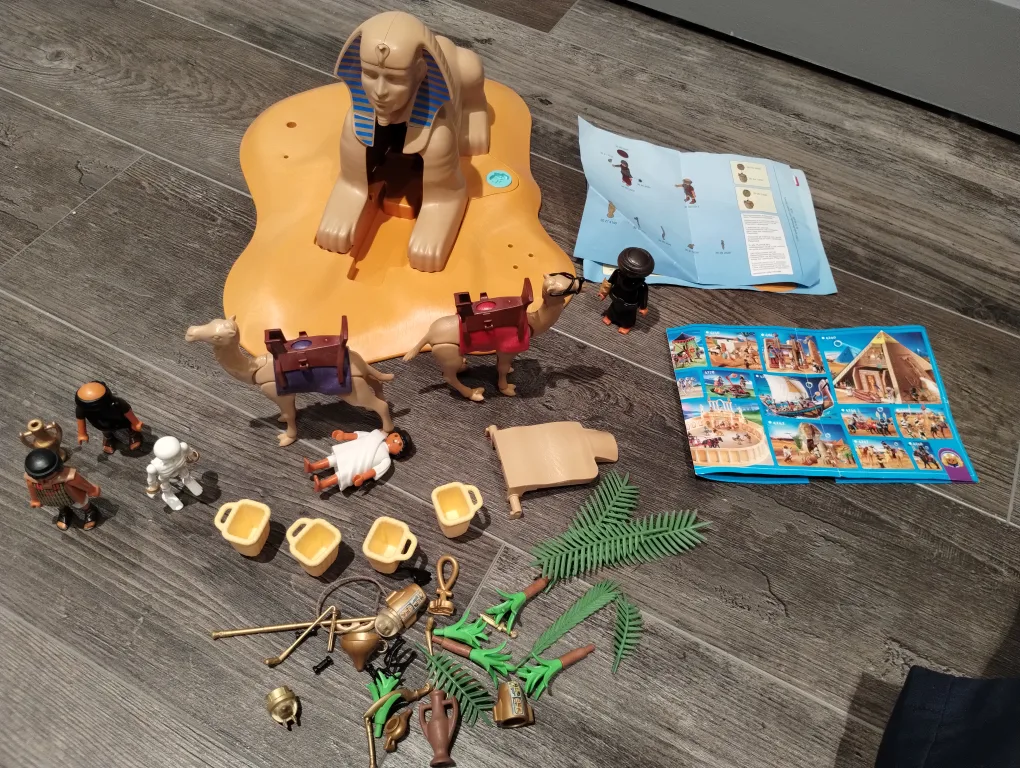 Playmobil Motorcycle and Egyptian Set thumbnail