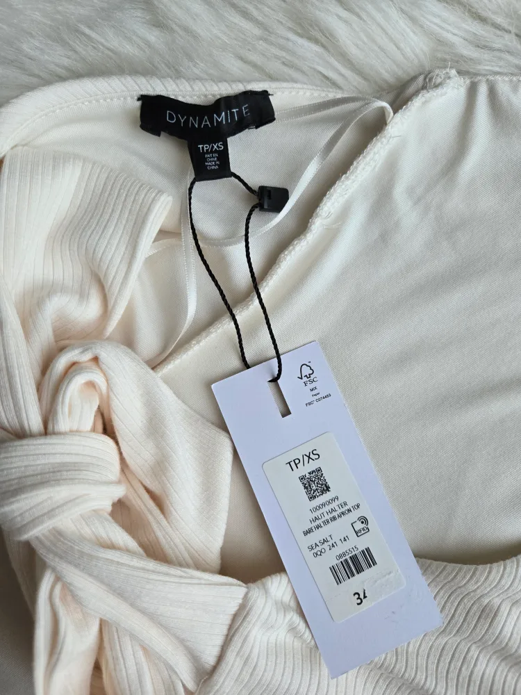 Dynamite Cream Halter Top - Size Small image indicator(7)