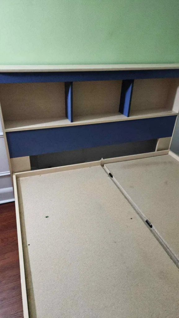 double size Bed frame with headboard thumbnail