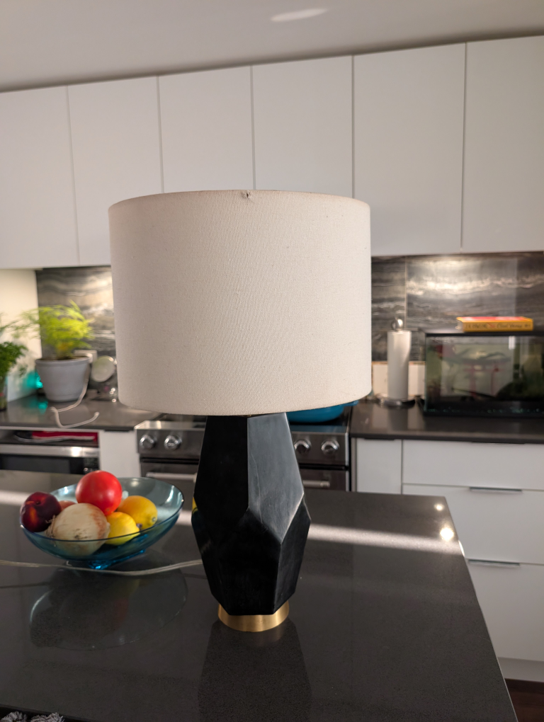 West Elm Stone Lamp.