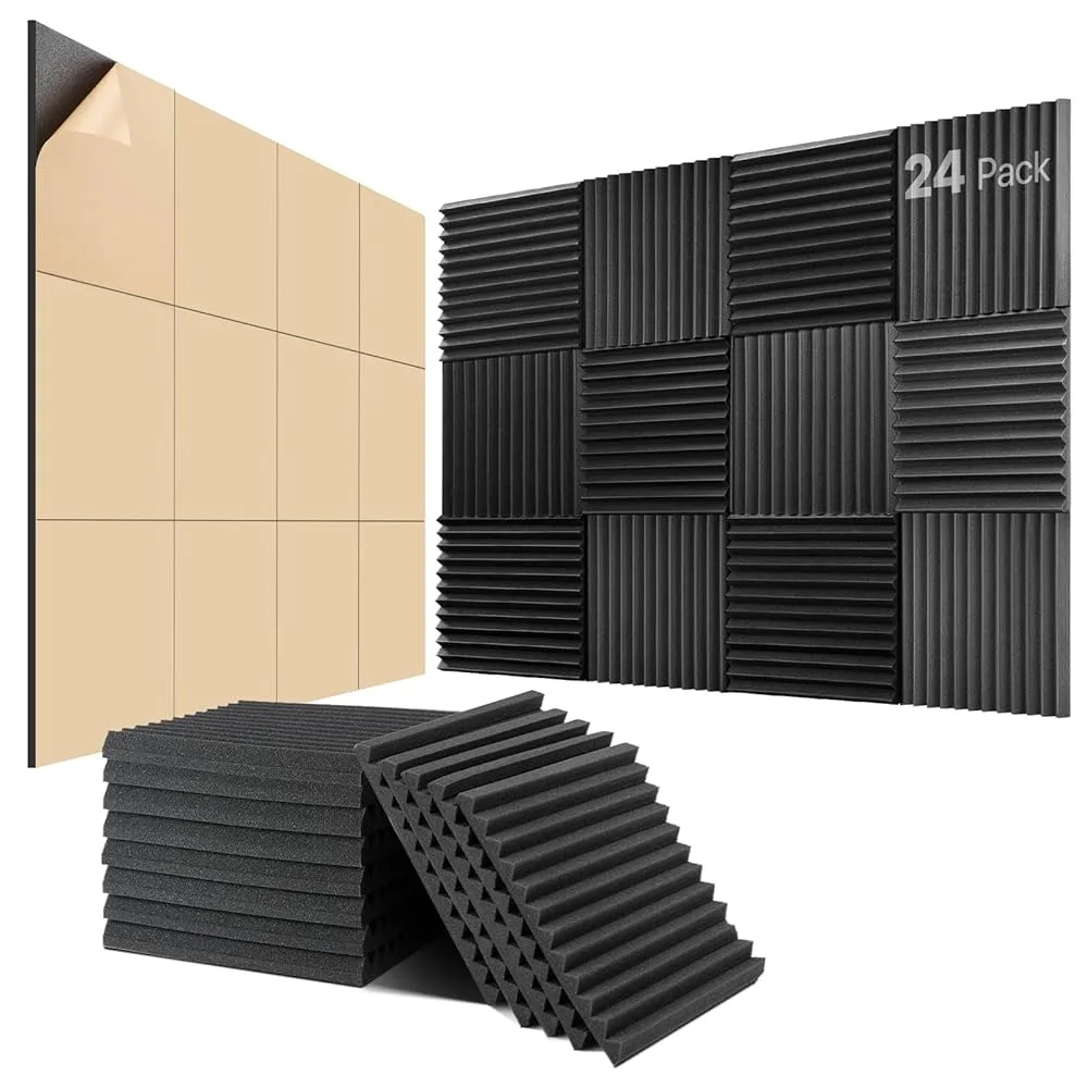 24 pack soundproof foam indoor panels thumbnail