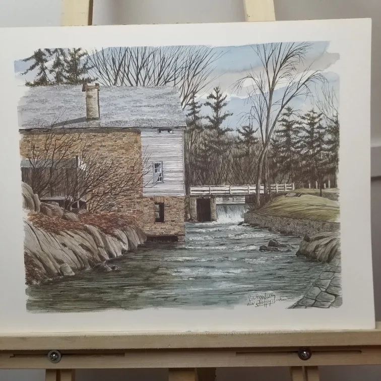 Ben Babelowsky Rideau Canal Watercolor Print image indicator(6)