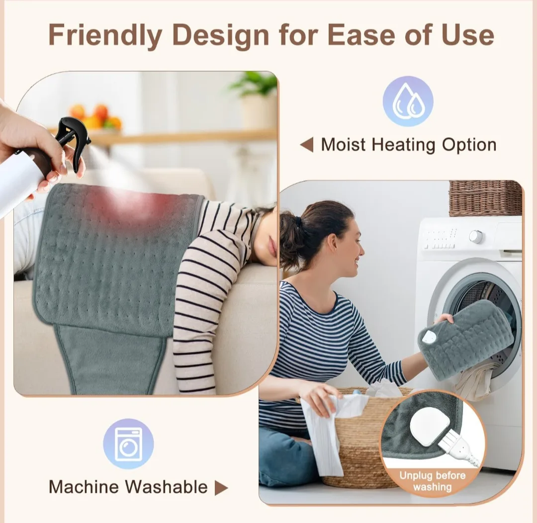 Heating Pad for Back Pain Relief, Electric Heating image indicator(6)