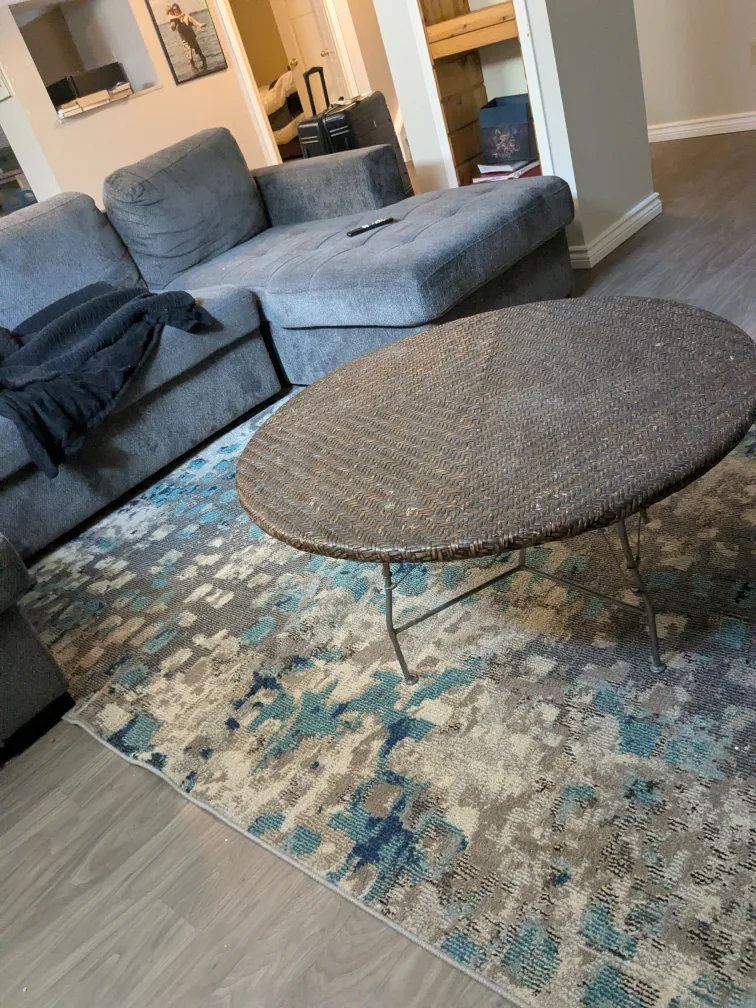 Round Wicker Coffee Table Art Shoppe! image indicator(3)