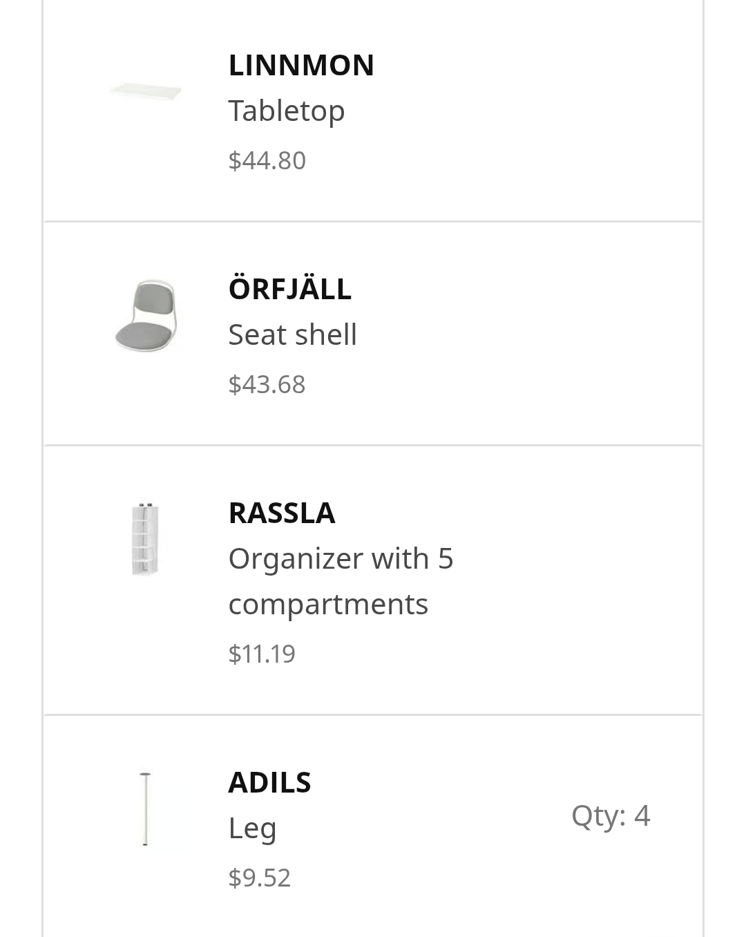 IKEA Linnmon/Adils White Desk - photo 2