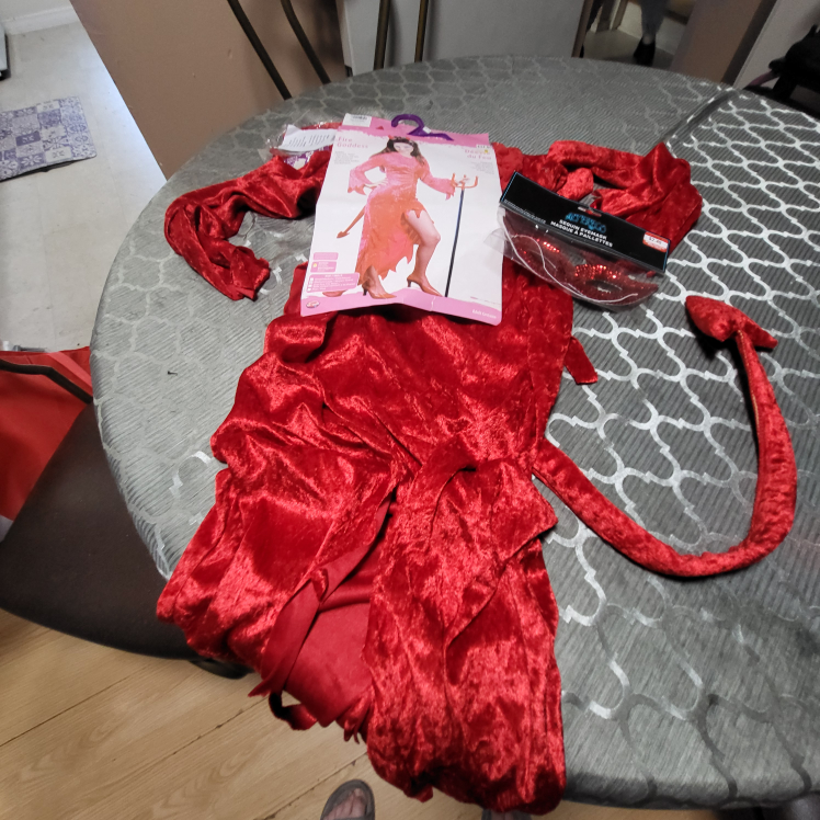 New Fire Goddess Costume wtags- Adult Size Med/Lrg Retails$34 - photo 2