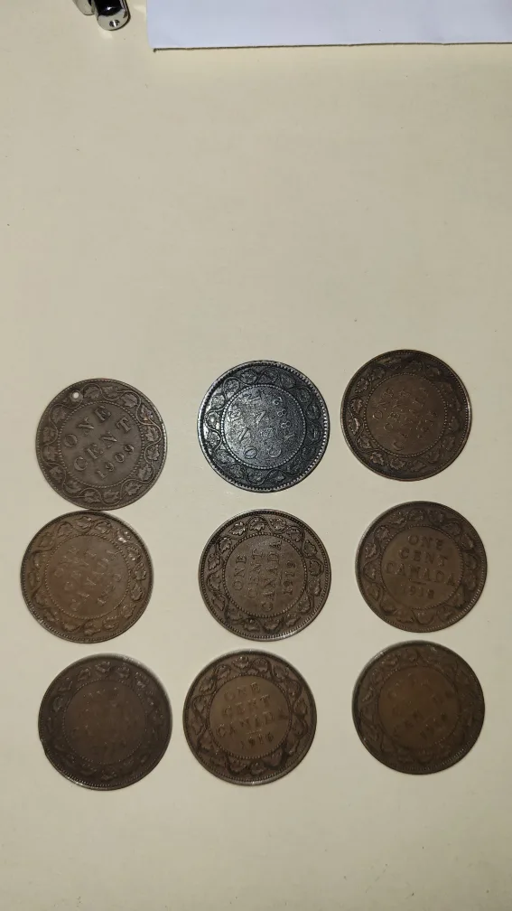 Vintage Canadian Penny Collection image indicator(4)